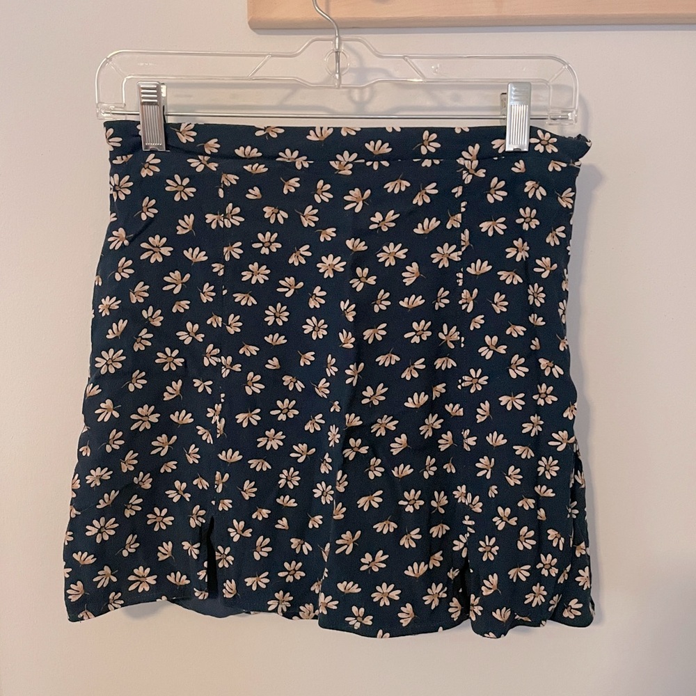 Cooperative - Floral Navy Mini Skirt